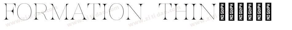 Formation Thin字体转换